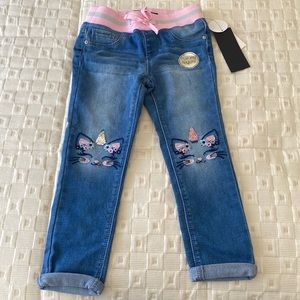Knee patch skinny jean